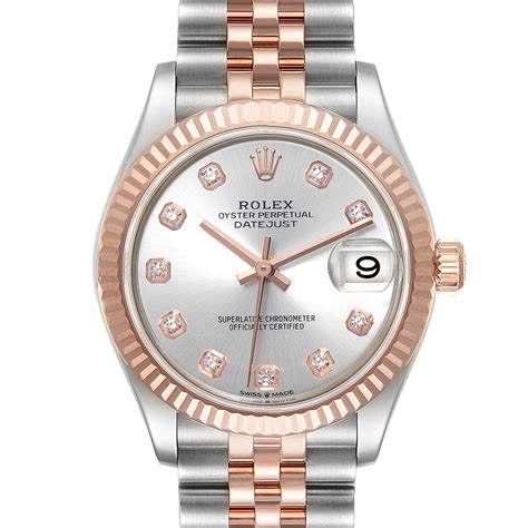 rose gold rolex watch women.